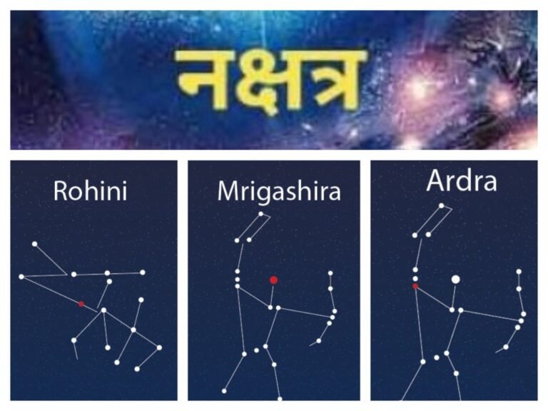नक्षत्रं, Myths, Rohini, Mriga, Adra, Nakshatra