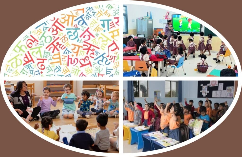 बालशाळेतील अभ्यासक्रम : खेळगटातील भाषा शिक्षण अवांतर, मराठीआर्टिकल, मराठीलेख, शाळाप्रवेश, बालशाळा अभ्यासक्रम, भाषा अभ्यास, संवादाची भाषा, बडबडगीते, गप्पागोष्टी, एक साथ नमस्ते,